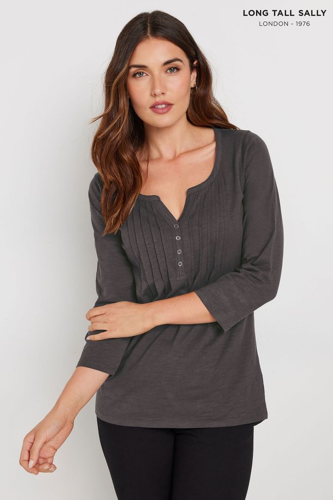 Buy Women s Grey Tall Tops Online ParallaxShops