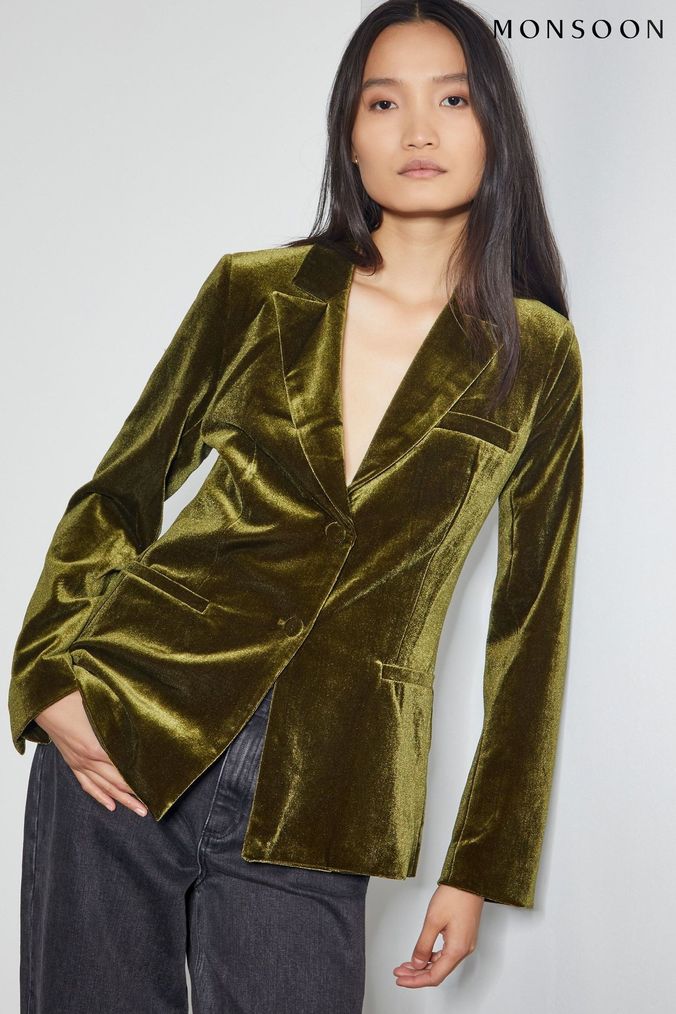 Womens Green Blazer Jackets Next Official Site