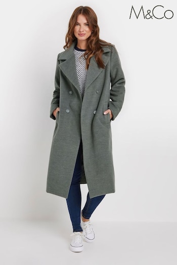 M&Co Grey Tailored Coat (AK3716) | £80