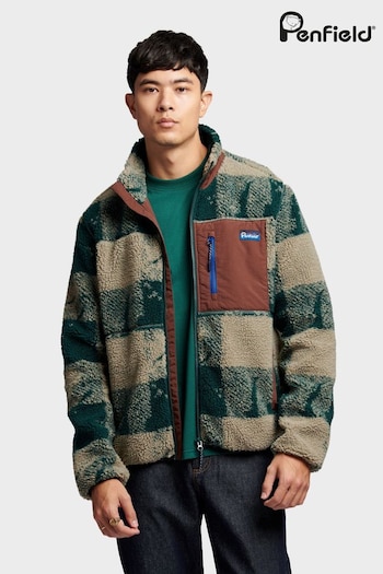 Penfield Mens Green Textured Check Mattawa Jacket (AK3930) | £150