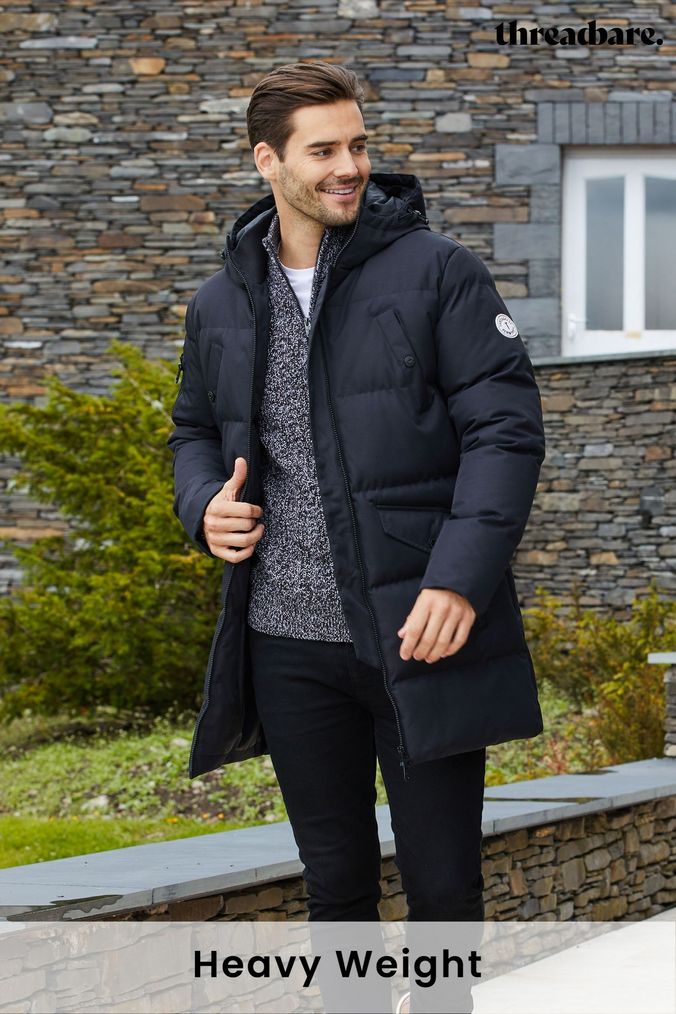 Hooded black puffer shop