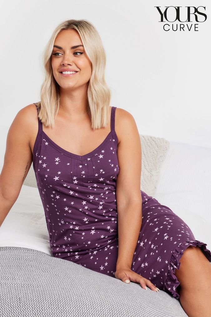 Strappy cotton nightdress uk top