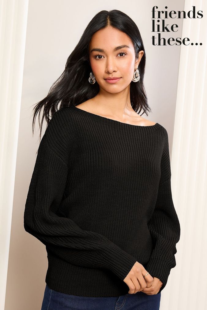 Women s Bardot Jumpers Off The Shoulder Jumper Next UK