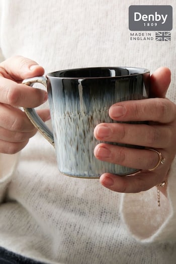 Denby Set of 2 Black Halo Mugs (AK4749) | £36