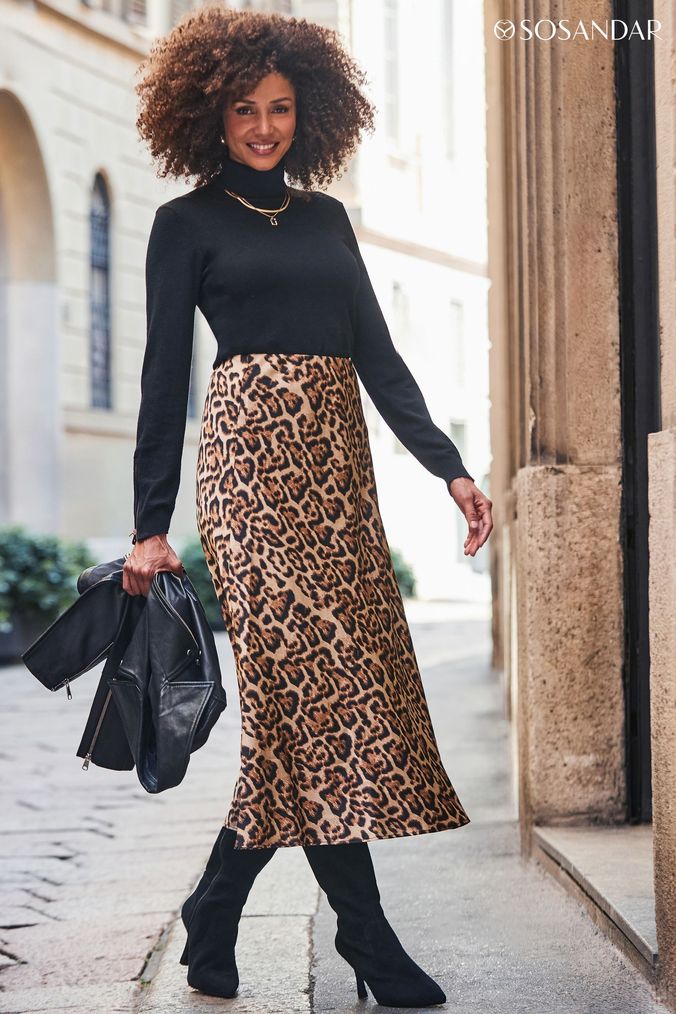 Buy Women s Midi Animal Print Skirts Online Next UK