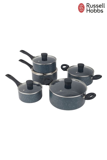 Russell Hobbs 5 Piece Blue Nightfall Stone Pan Set (AK5698) | £120