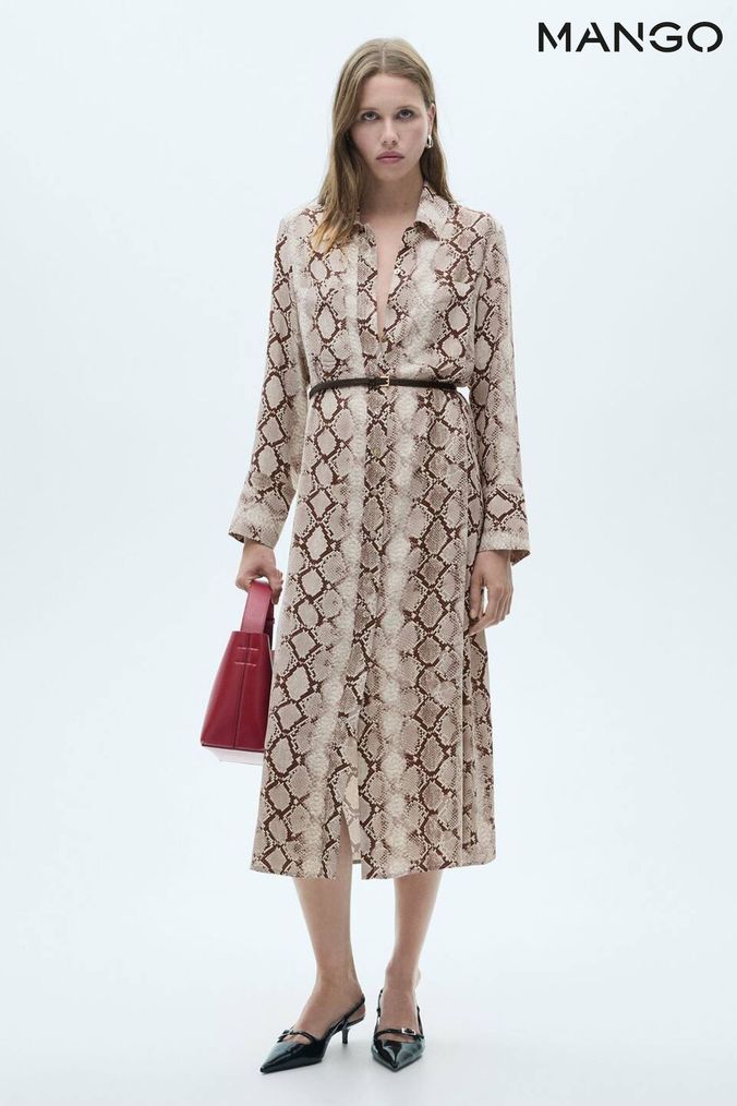 Buy Women s Mango Animal Print Dresses Online Next UK