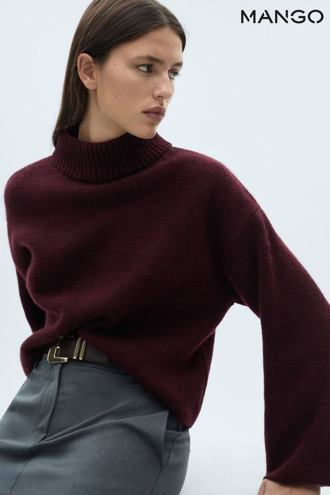 Mango roll neck jumper hot sale