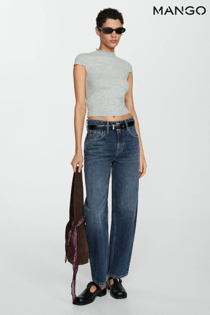 Buy Women s Mango Relaxed Jeans Online Next UK