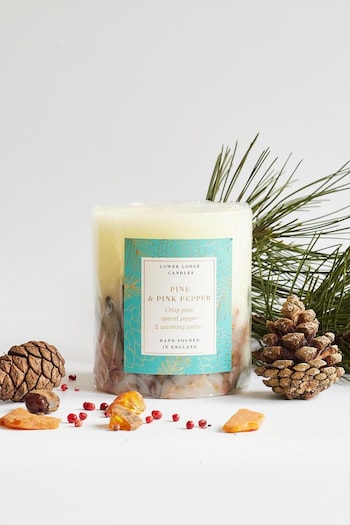 Lower Lodge Oak Hills Pine & Pink Pepper Medium Botanical Candle (AK6267) | £25