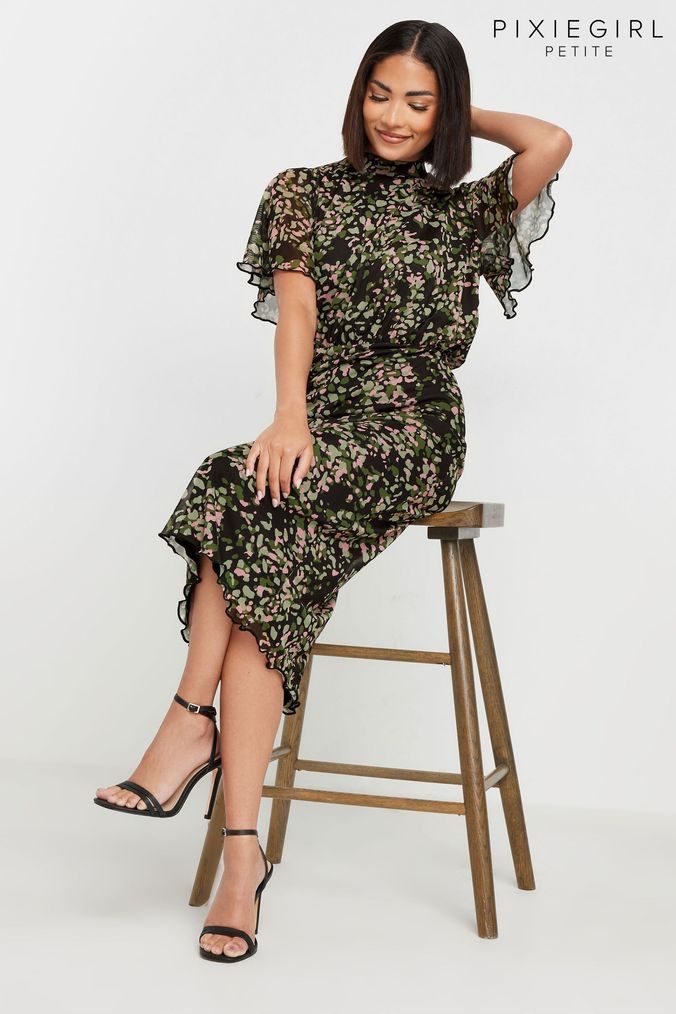 Women s Black Animal Print Dresses Next Official Site