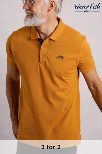 Weird Fish Miles 100% Organic Cotton Pique Polo Shirt (AK6609) | £38