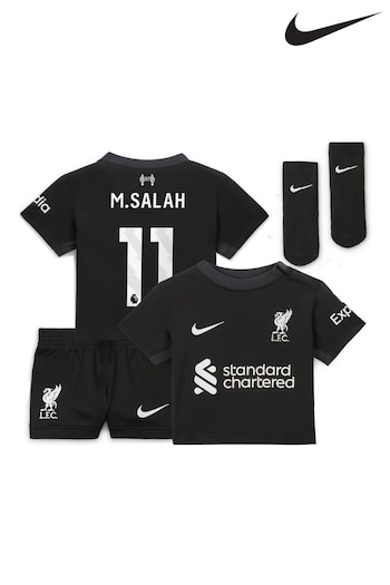 Nike Green Infants Liverpool Away Stadium Mini Kit 2024-25 - M.Salah 11 (AK6633) | £62