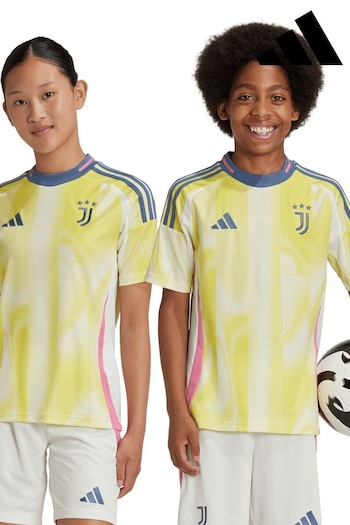 adidas Yellow Kids Juventus adidas Away Shirt 2024-25 (AK6634) | £55