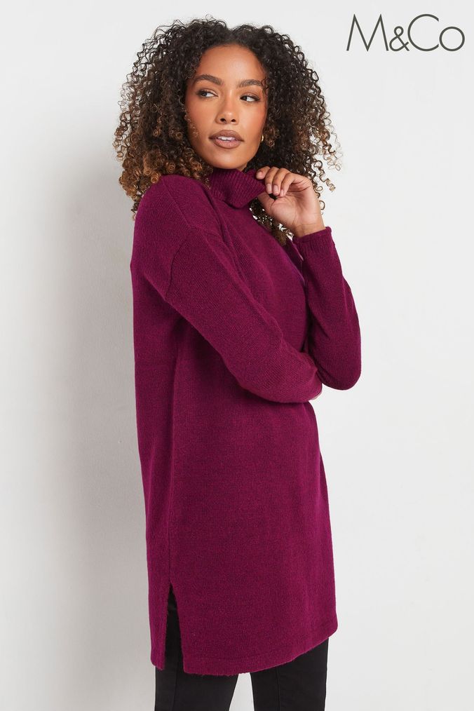 Purple roll neck clearance