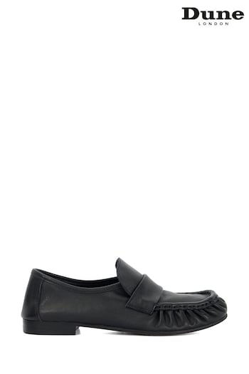 Dune London Black Gemi Soft Slim Sole Loafers (AK6883) | £90