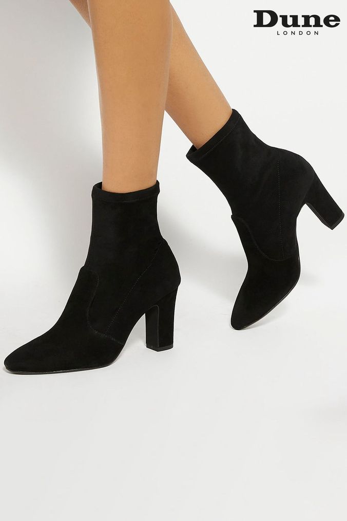 Buy Women s Black Suede Ankle Boots Online Next UK