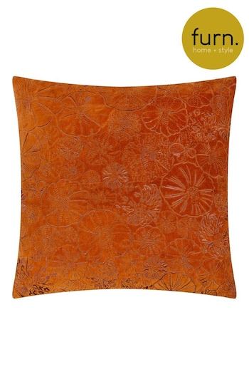 Furn Pumpkin Picking Patch Embroidered Cushion (AK6950) | £24