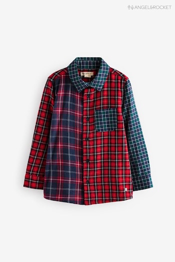 Angel & Rocket Red 100% Cotton Lewis Mixed Check Shirt (AK7708) | £0