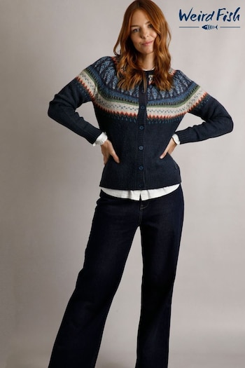 Weird Fish Hatty Eco Fair Isle Cardigan (AK7780) | £60