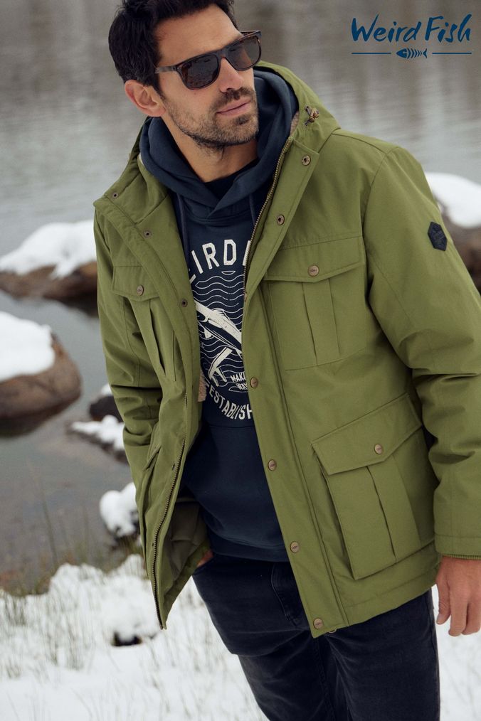 Buy Men s Jackets Weird Fish Coatsandjackets Online Next UK