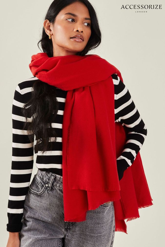 Red scarves cheap clearance