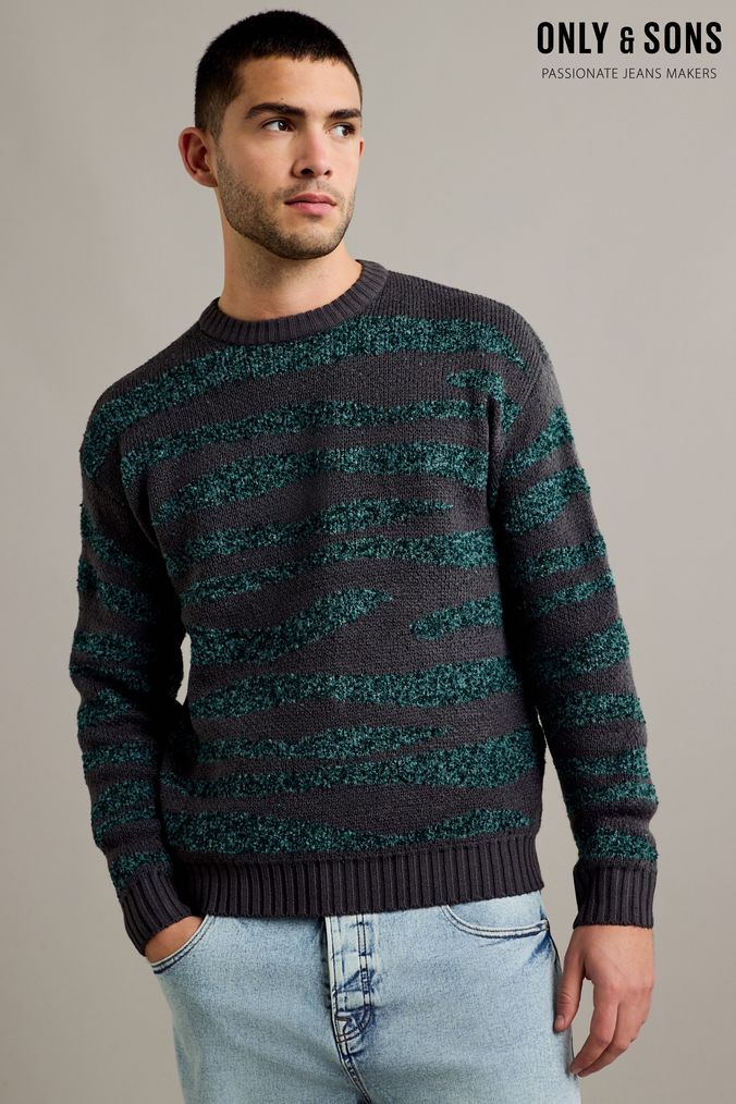 Buy Men s Only Sons Jumpers Knitwear Online Next UK