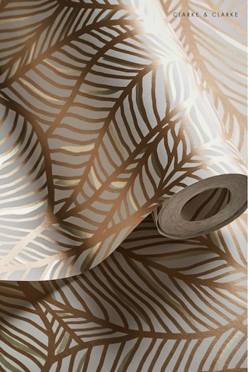 Clarke and Clarke Bronze or Ivory Selva Wallpaper (AK8978) | £56