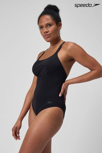 Speedo Black Shaping Crossback Swimsuit (AK9081) | £46