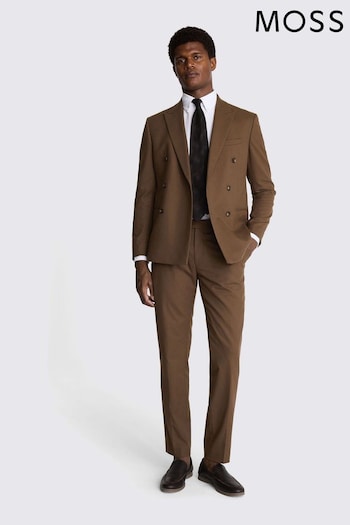 MOSS Brown Slim Fit Copper Flannel Jacket (AK9213) | £149