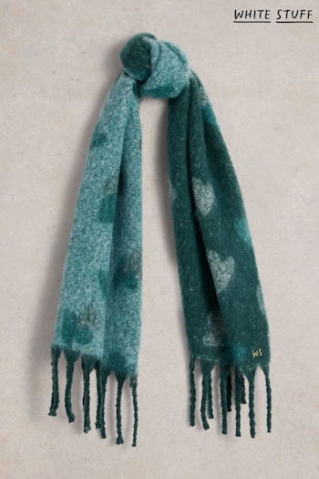 White Stuff Green Shelly Brushed Scarf (AK9364) | £39