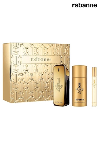 Rabanne 1 Million Eau de Toilette 100ml Deodorant 150ml And Travel Spray 10ml Gift Set (AK9543) | £90