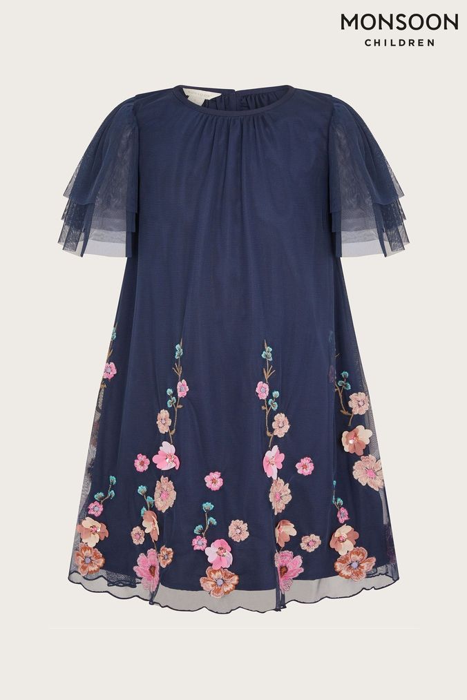 Next girls blue dress new arrivals