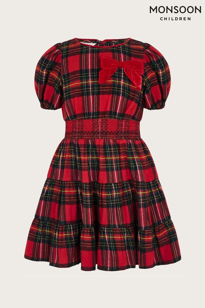 Girls Red Check Dresses Next UK