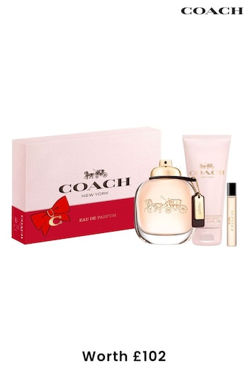 COACH Eau De Parfum 90ml, Travel Spray 7.5ml & Body Lotion 100ml Gift Set (Worth £102) (AL0238) | £79