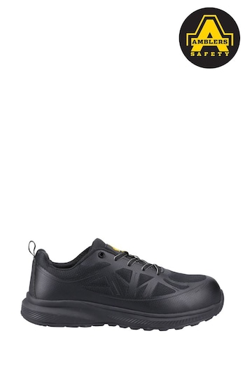 Amblers Safety AS721C Hurdle Black Trainers (AL0594) | £55