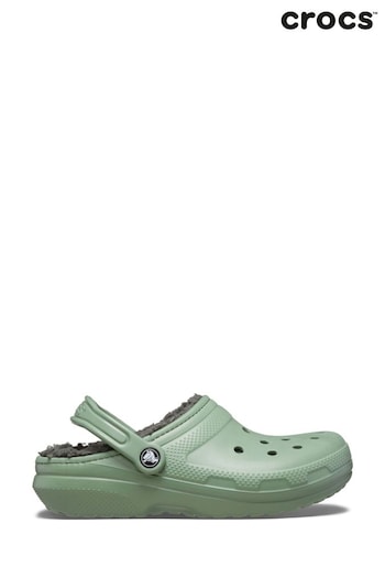 Crocs Green Classic Lined Clogs (AL0642) | £55