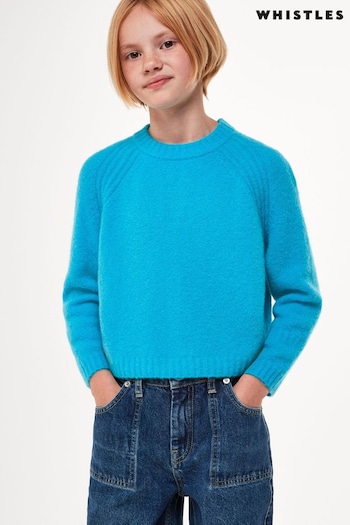 Whistles Natural Kids Textured Crew Neck Jumper (AL0737) | £50