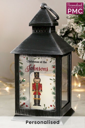 Personalised Christmas Nutcracker LED Lantern by PMC (AL1276) | £18