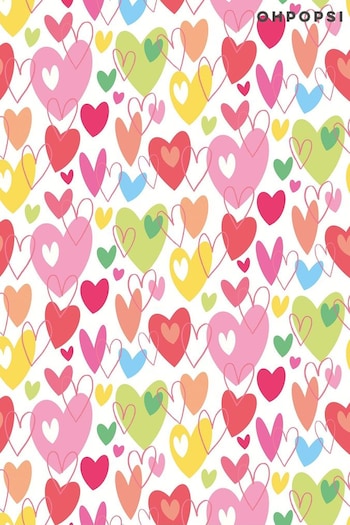 Ohpopsi Tutti Frutti Pop Hearts A4 Wallpaper Sample (AL2238) | £1