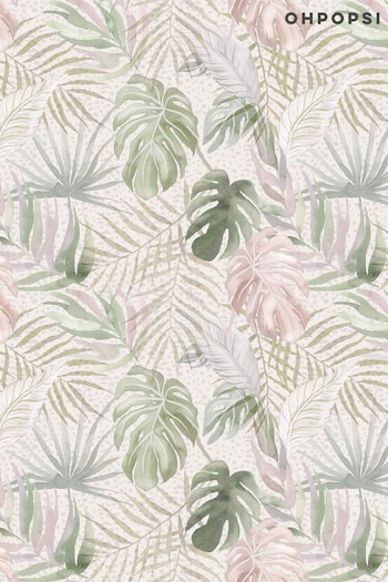 Ohpopsi Powder Tropica A4 Wallpaper Sample (AL2247) | £1