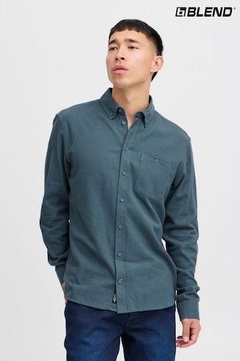 Blend Blue 100% Cotton Casual Long Sleeve Shirt (AL2405) | £28