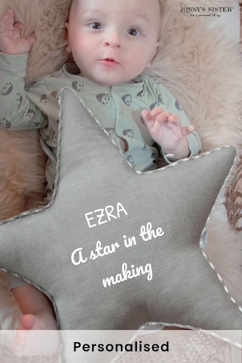 Personalised Star Cushion by Jonnys Sister (AL2546) | £45