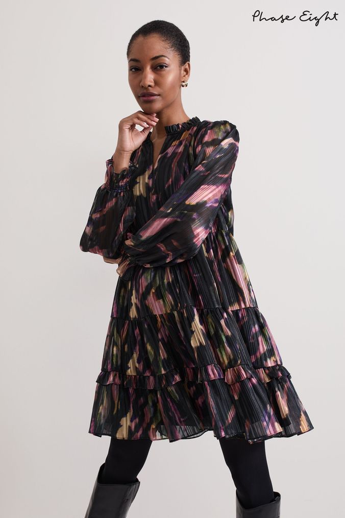 Buy Women s Tiered Smock Mini Regular Casual Online Next UK
