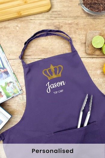 Personalised Adult Crown Apron by Jonnys Sister (AL2887) | £24