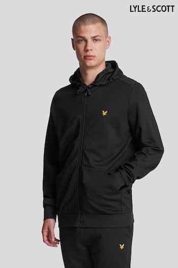 Lyle & Scott Black Full-Zip 100% Cotton Hoodie (AL2958) | £85