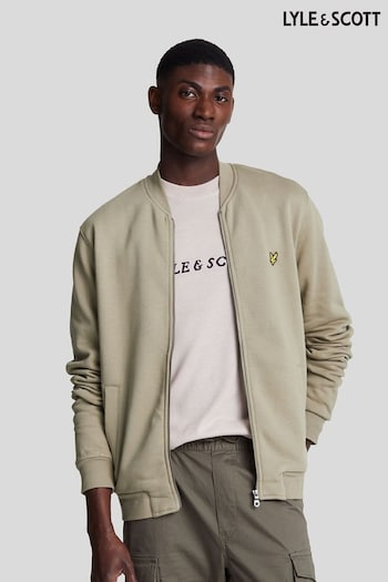 Lyle & Scott Natural Jersey Bomber Sweatshirt (AL2974) | £85