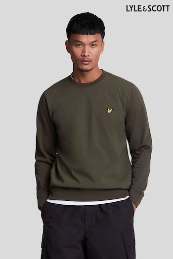 Lyle & Scott Green Hybrid 100% Cotton Sweatshirt (AL3020) | £75