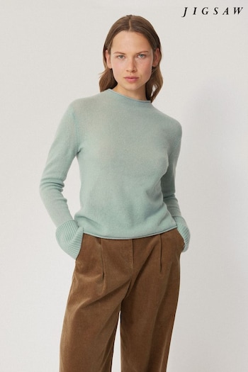 Jigsaw Blue Cloud Cashmere Eldon Jumper (AL3073) | £145