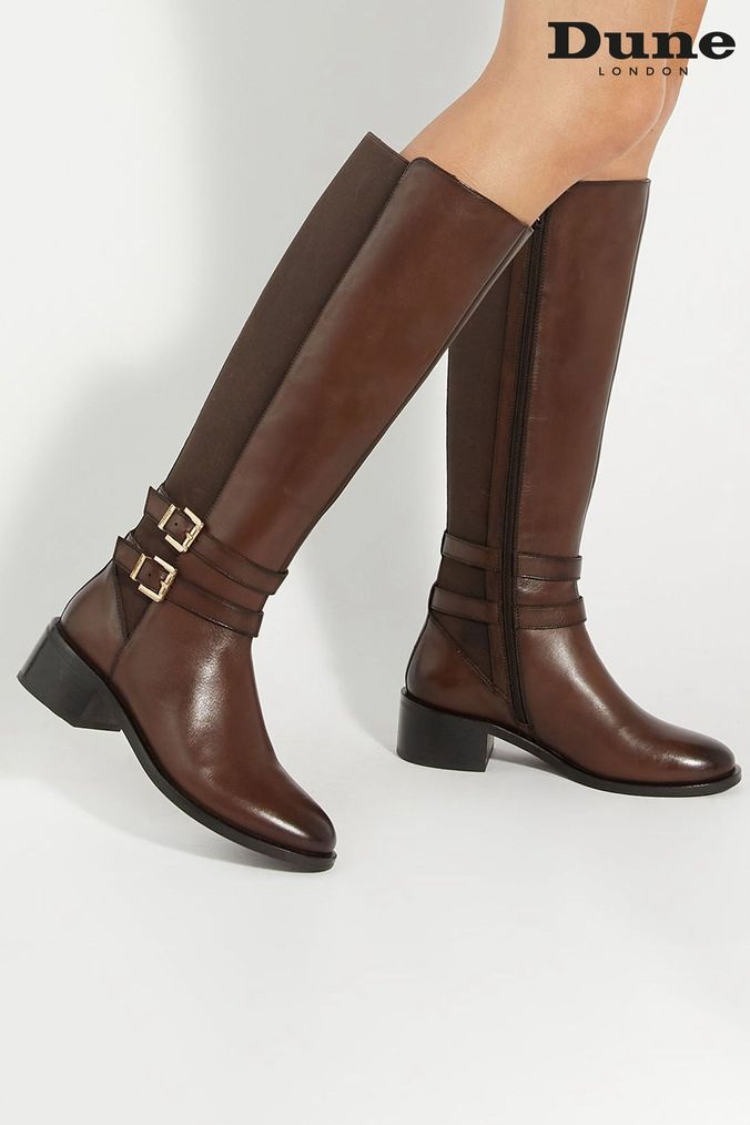 Dune knee length boots best sale